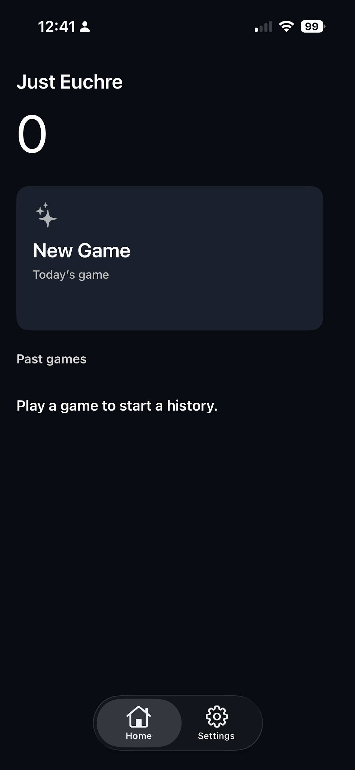 Just Euchre screenshot