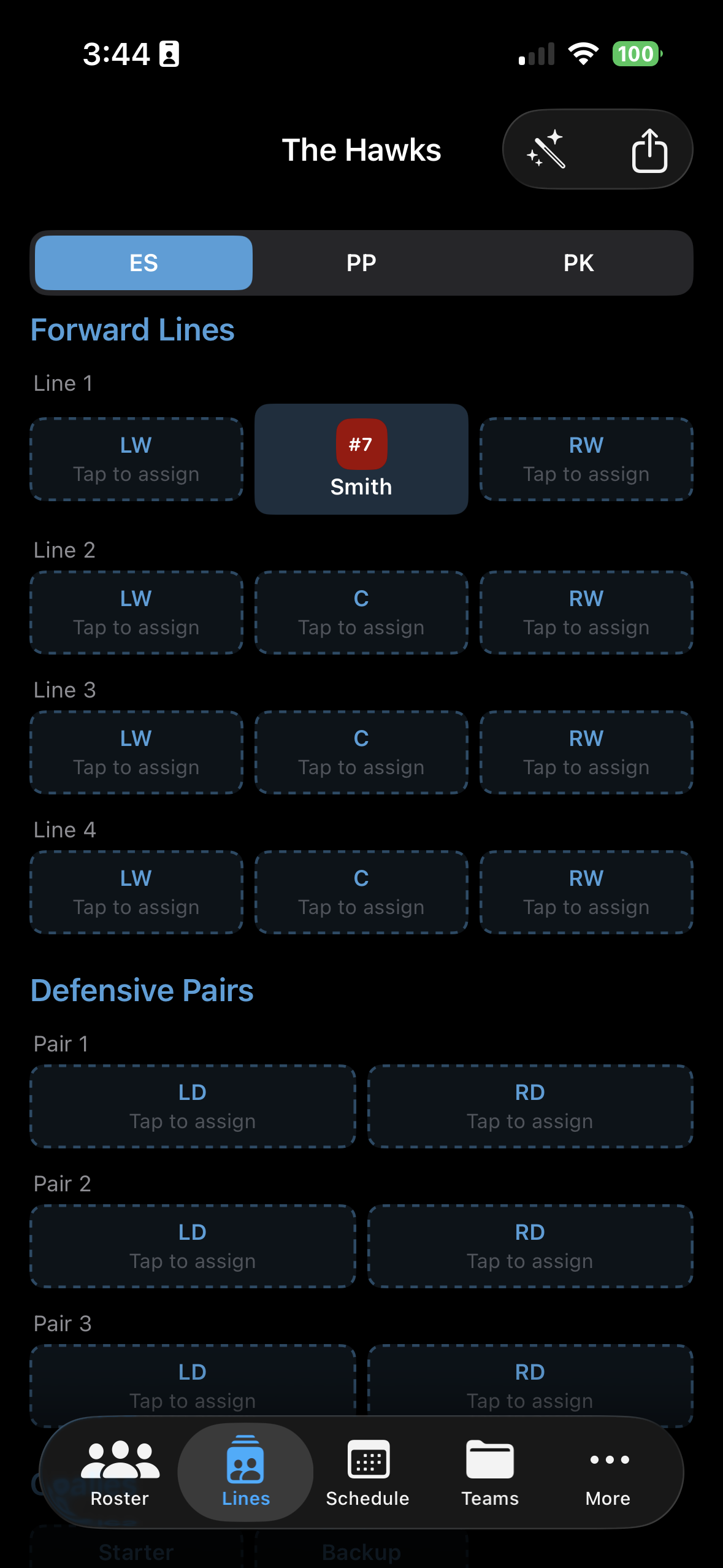 Line builder